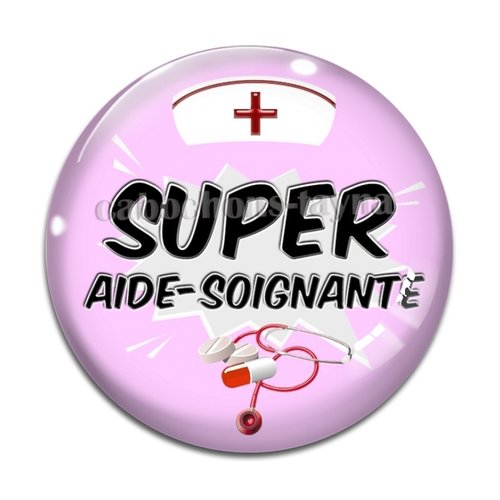 Cabochon aide soignante résine - ou verre différente taille
