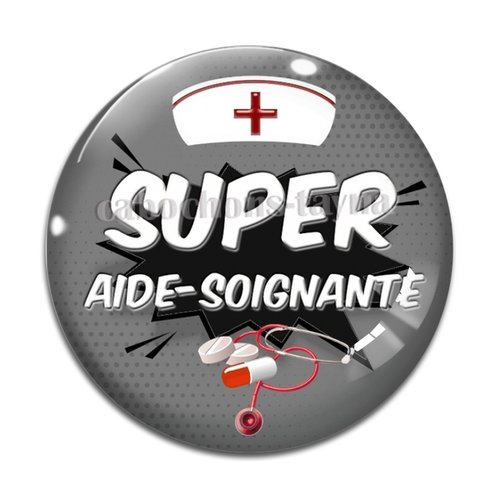Cabochon aide soignante résine - ou verre différente taille