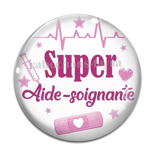 Cabochon aide soignante résine - ou verre différente taille