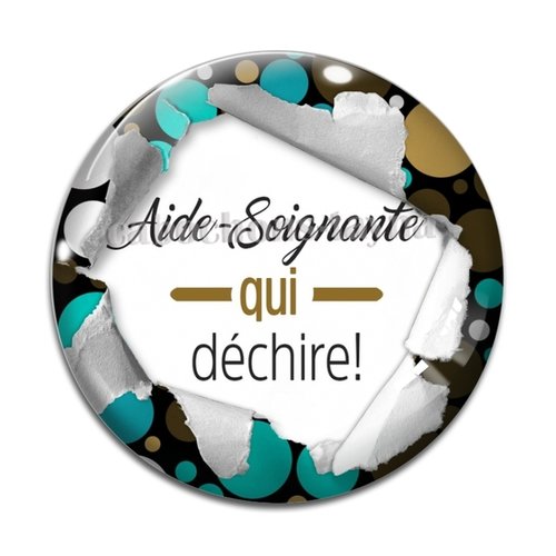 Cabochon aide soignante résine - ou verre différente taille