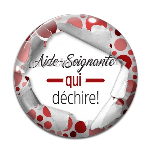 Cabochon aide soignante résine - ou verre différente taille