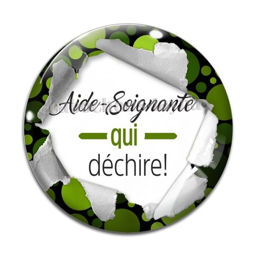 Cabochon aide soignante résine - ou verre différente taille