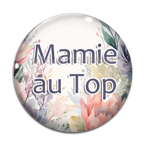 Cabochon mamie au top résine - ou verre différente taille