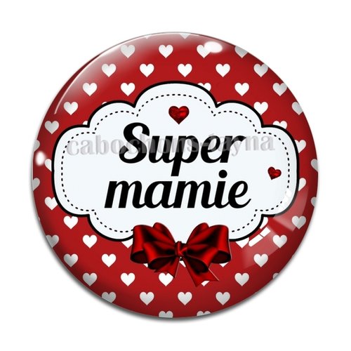 Cabochon super mamie  résine - ou verre différente taille