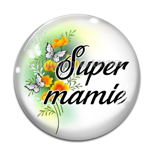 Cabochon super mamie  résine - ou verre différente taille