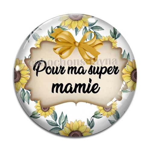 Cabochon super mamie  résine - ou verre différente taille