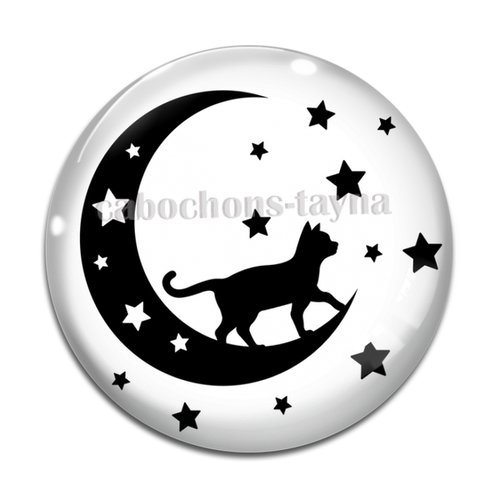 Cabochon chat résine - ou verre différente taille