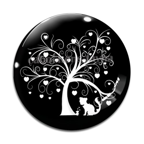 Cabochon chat résine - ou verre différente taille