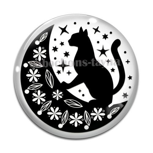 Cabochon chat résine - ou verre différente taille