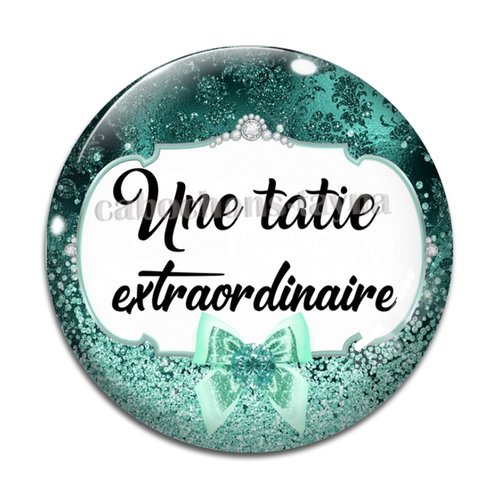 Cabochon tatie extraordinaire résine - ou verre différente taille