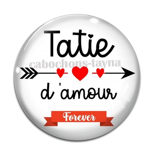 Cabochon tatie d'amour résine - ou verre différente taille