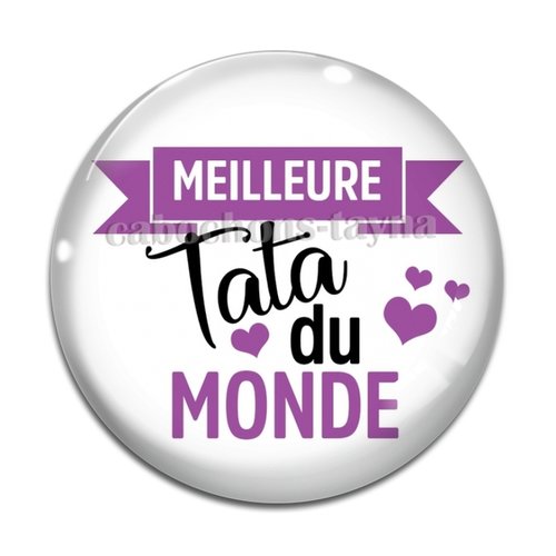 Cabochon meilleure tata résine - ou verre différente taille
