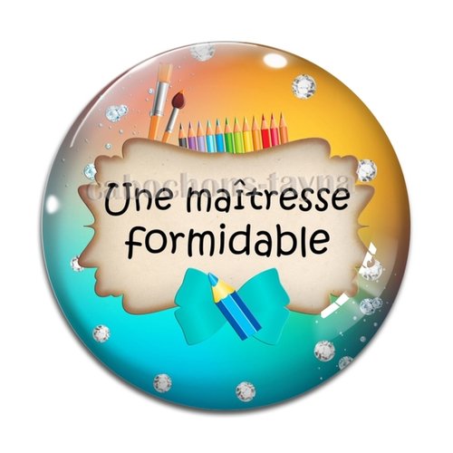 Cabochon maîtresse formidable résine - ou verre différente taille
