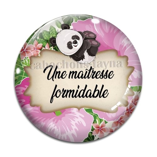 Cabochon maîtresse formidable résine - ou verre différente taille