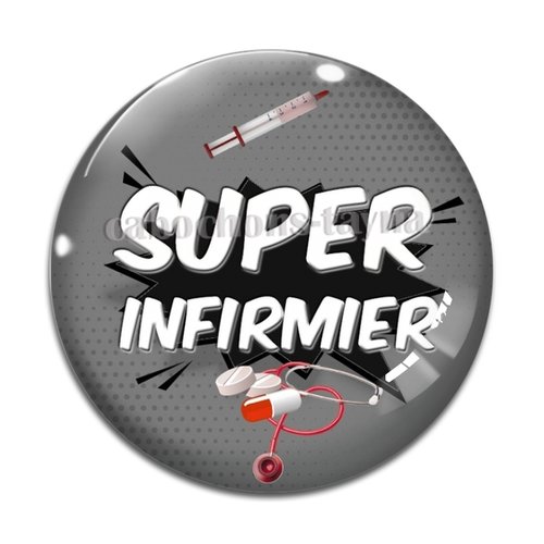 Cabochon super infirmier résine - ou verre différente taille