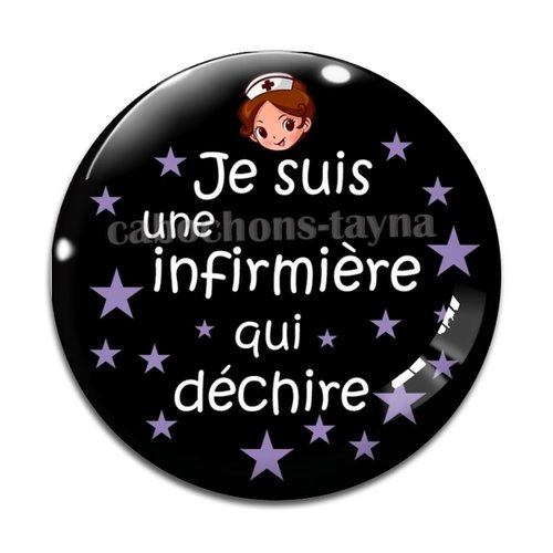 Cabochon infirmière qui déchire résine - ou verre différente taille
