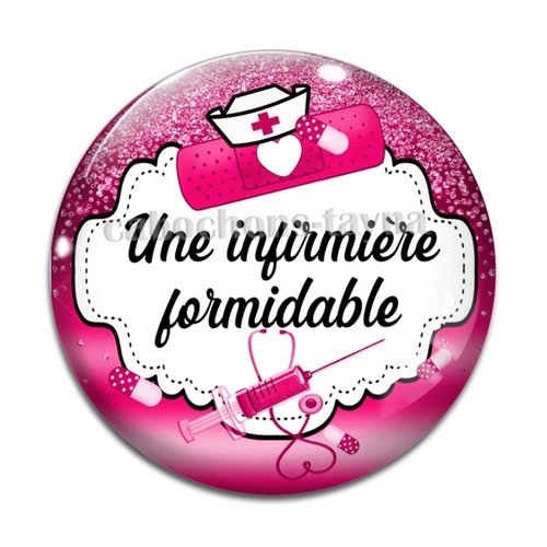 Cabochon une infirmière formidable résine - ou verre différente taille