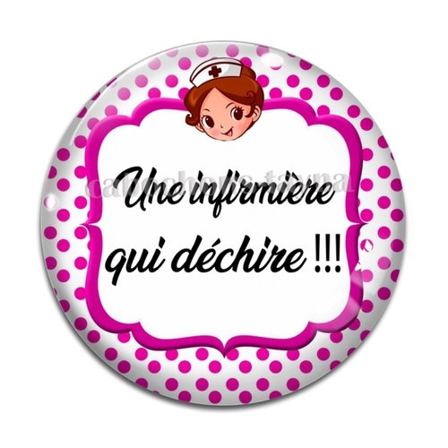 Cabochon infirmière qui déchire résine - ou verre différente taille