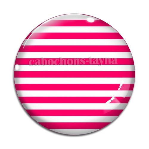 Cabochon rayure résine - ou verre rond différente taille