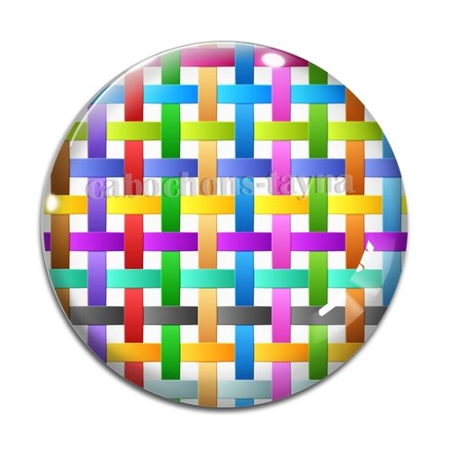 Cabochon rayure résine - ou verre rond différente taille