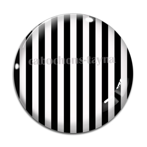 Cabochon rayure résine - ou verre rond différente taille