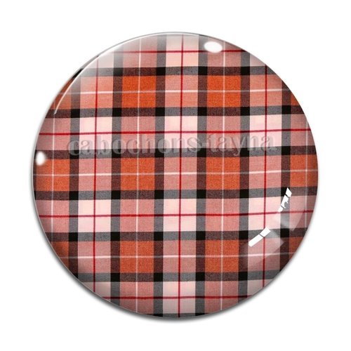Cabochon carreaux rayure résine - ou verre rond différente taille