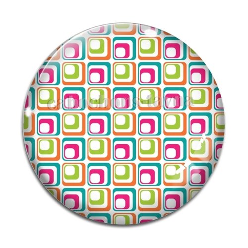 Cabochon carreaux  résine - ou verre rond différente taille