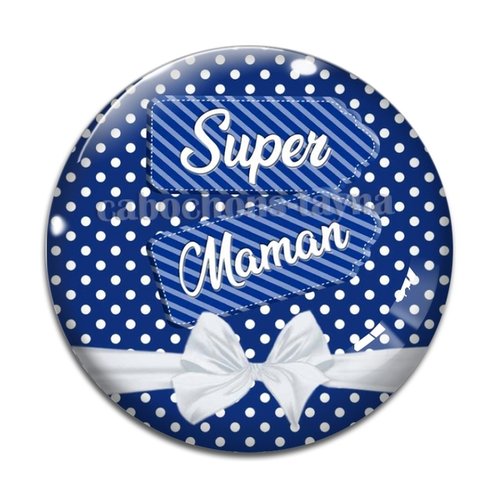Cabochon super maman résine - ou verre rond différente taille