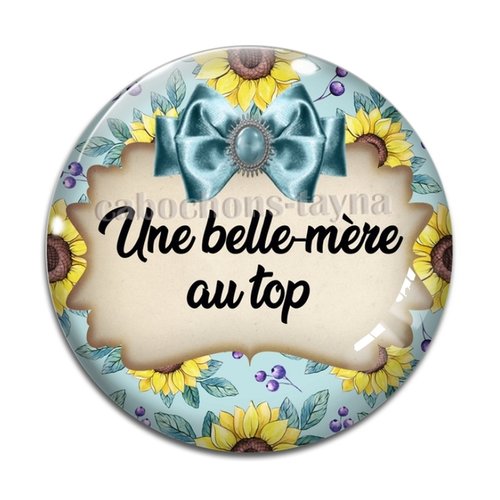 Cabochon belle au top, cabochon résine - ou verre rond différente taille