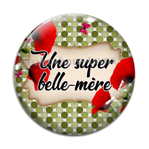 Cabochon super belle mère, cabochon résine - ou verre rond différente taille