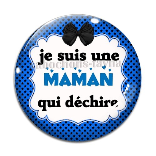Cabochon maman qui déchire cabochon résine - ou verre rond différente taille