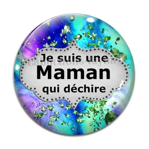 Cabochon maman qui déchire cabochon résine - ou verre rond différente taille