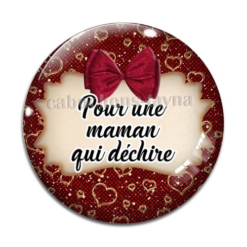 Cabochon maman qui déchire cabochon résine - ou verre rond différente taille