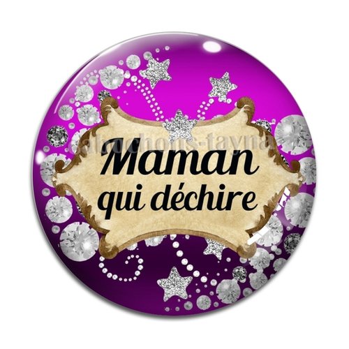Cabochon maman qui déchire cabochon résine - ou verre rond différente taille