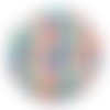 Cabochon carreaux, cabochon résine - ou verre rond différente taille