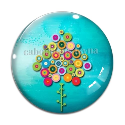 Cabochon arbre de vie, cabochon résine - ou verre rond différente taille