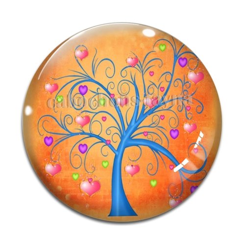 Cabochon arbre de vie, cabochon résine - ou verre rond différente taille