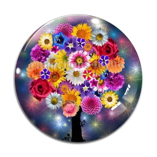 Cabochon arbre de vie, cabochon résine - ou verre rond différente taille