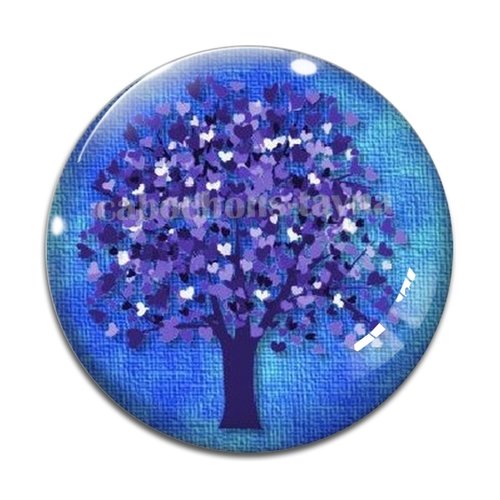 Cabochon arbre de vie, cabochon résine - ou verre rond différente taille