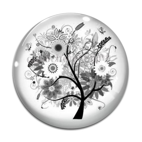 Cabochon arbre de vie, cabochon résine - ou verre rond différente taille