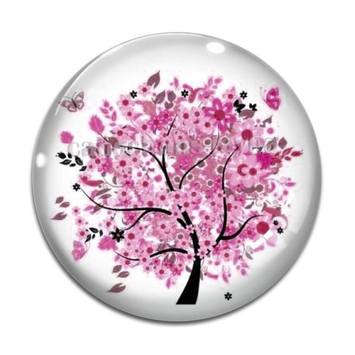 Cabochon arbre de vie, cabochon résine - ou verre rond différente taille