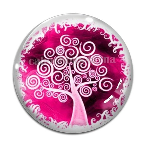 Cabochon arbre de vie, cabochon résine - ou verre rond différente taille