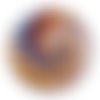 Cabochon spirale, cabochon résine - ou verre rond différente taille