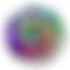 Cabochon spirale, cabochon résine - ou verre rond différente taille