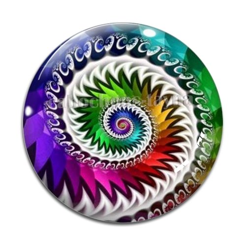 Cabochon spirale, cabochon résine - ou verre rond différente taille