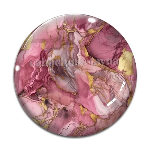 Cabochon effet marbre, cabochon résine - ou verre rond différente taille