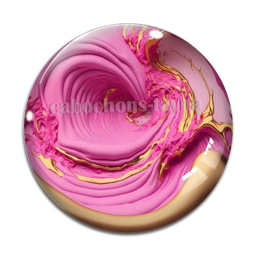 Cabochon effet marbre, cabochon résine - ou verre rond différente taille