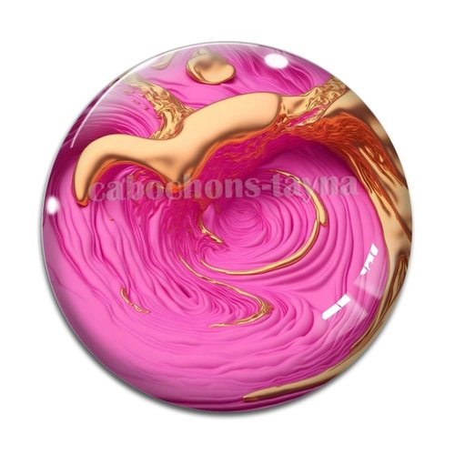 Cabochon effet marbre, cabochon résine - ou verre rond différente taille