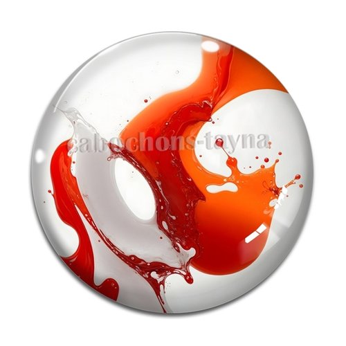 Cabochon effet marbre, cabochon résine - ou verre rond différente taille