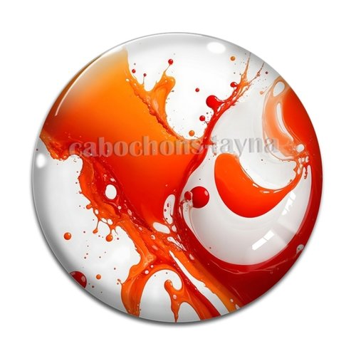 Cabochon effet marbre, cabochon résine - ou verre rond différente taille